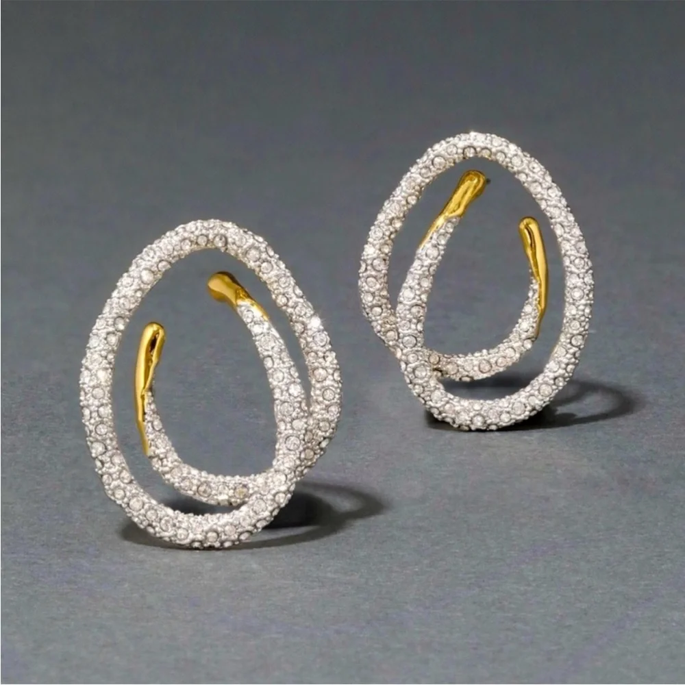 Alexis Bittar Solanales Crystal Spiral
Post Earrings